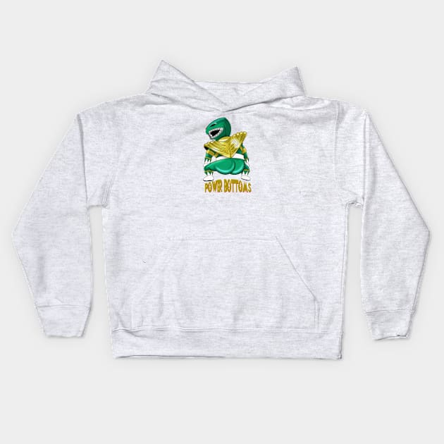 Power Bottoms Kids Hoodie by Joecovas